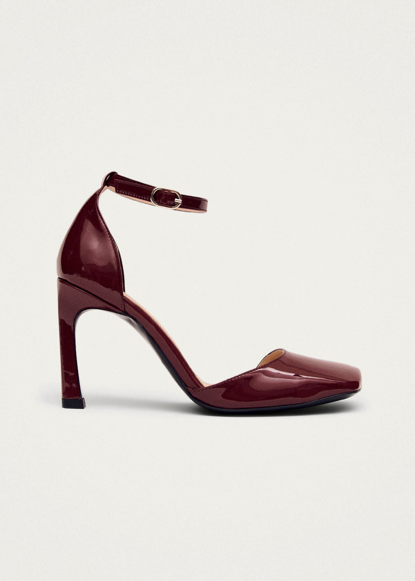 Alohas Liebe Onix Tacones de Cuero Burdeos
