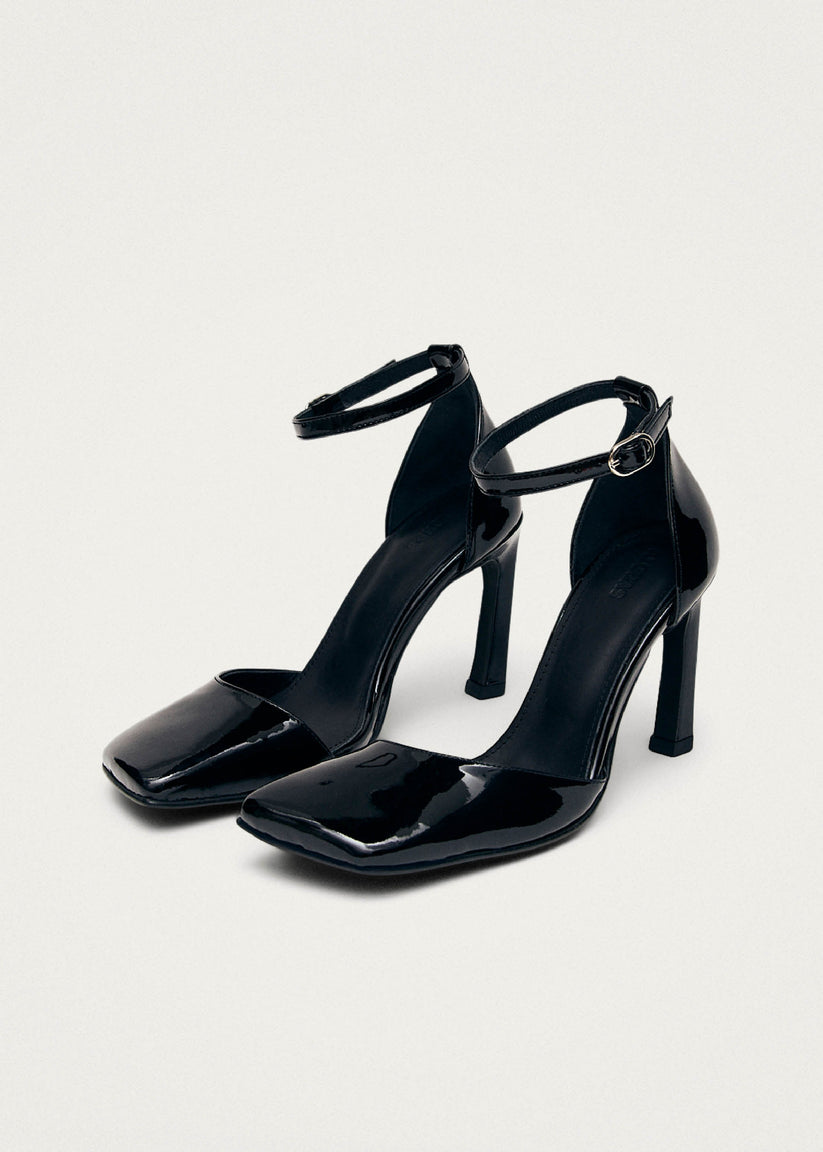 Alohas Liebe Onix Tacones de Cuero Negro Ventas relámpago