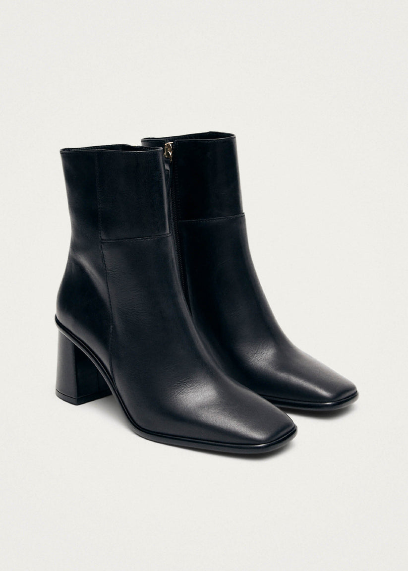 Alohas West Botas de Piel Negras Oferta especial de fábrica