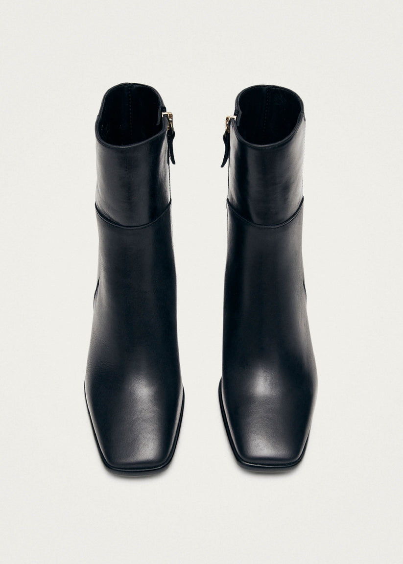 Alohas West Botas de Piel Negras Oferta especial de fábrica