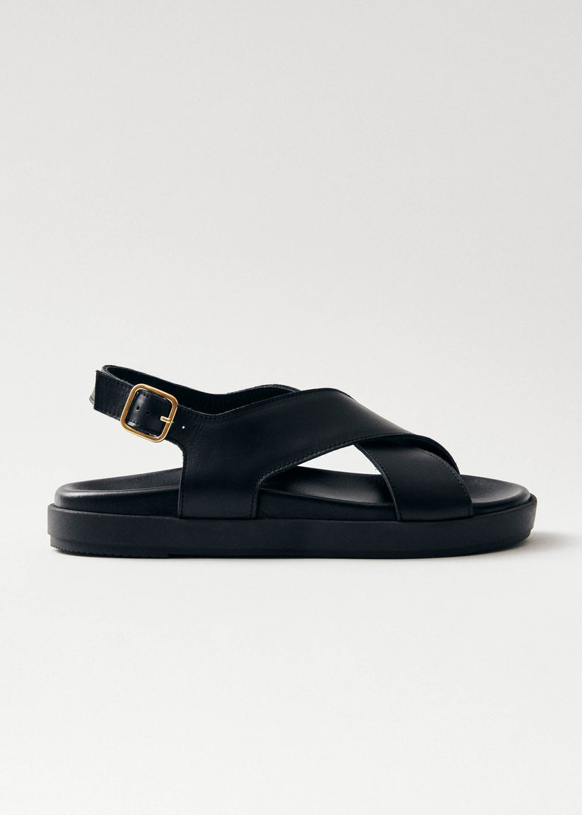 Alohas Nico Sandalias de Cuero Negro