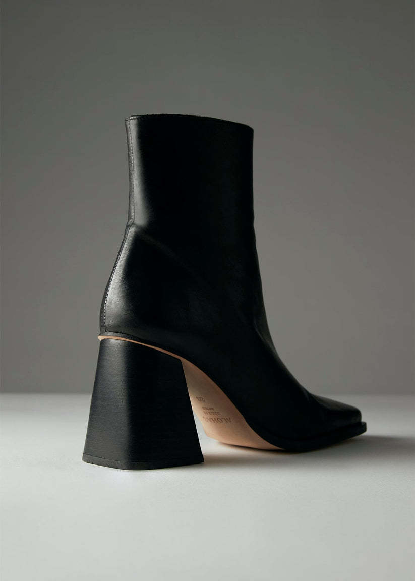 Alohas South Botas de Piel Negra Outlet