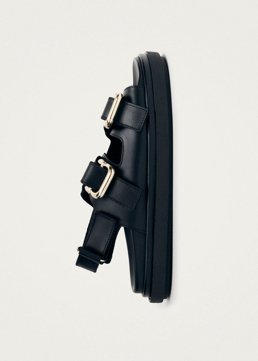 Alohas Harper Sandalias Negras de Piel Rebajas baratas