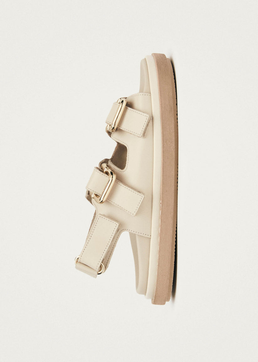 Alohas Harper Sandalias de Piel Blanco Crema Rebajas de fábrica