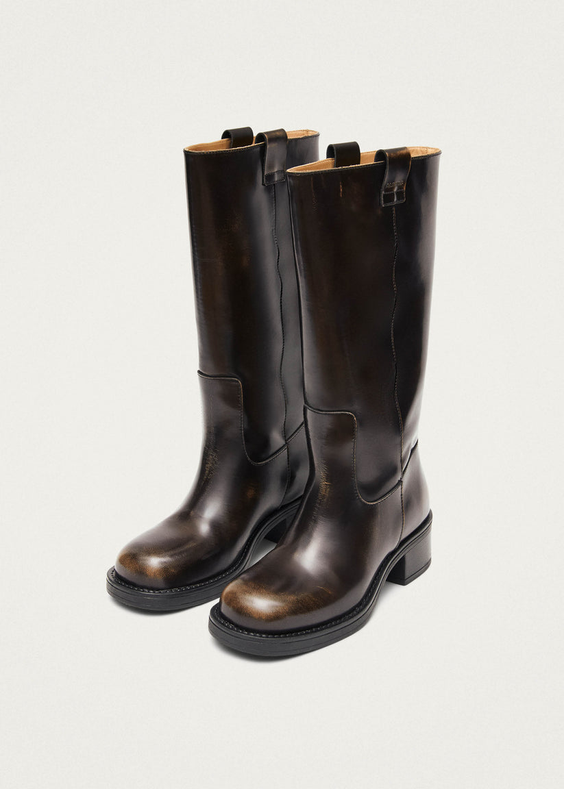 Alohas Sajan Botas de Cuero Marrones Los más vendidos