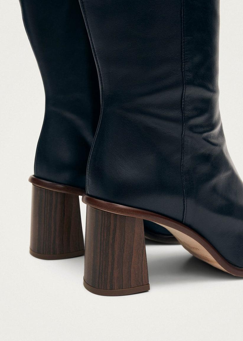 Alohas East Botas Negras de Piel Ventas relámpago