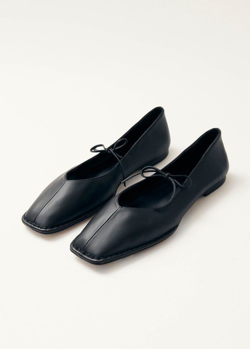 Alohas Sway Bailarinas Negras de Piel Tienda