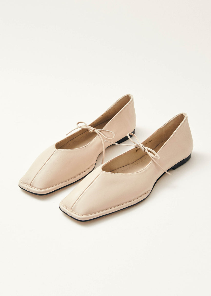 Alohas Sway Bailarinas de Cuero Color Crema COMPRAR AHORA