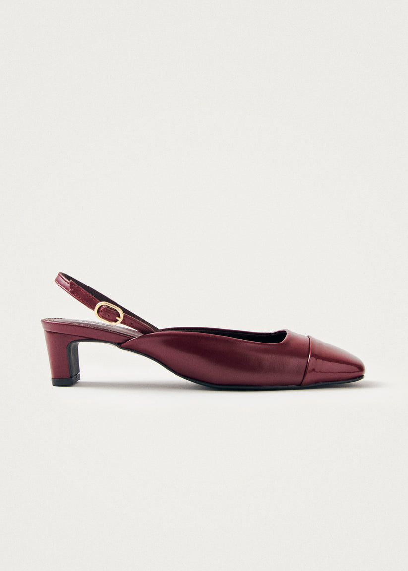 Alohas Lindy Bliss Tacones de Cuero Burdeos