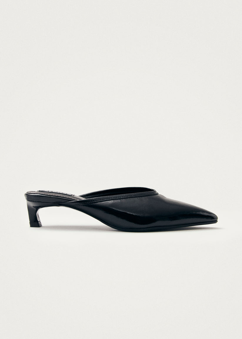 Alohas Tessa Onix Negro Cuero Mules