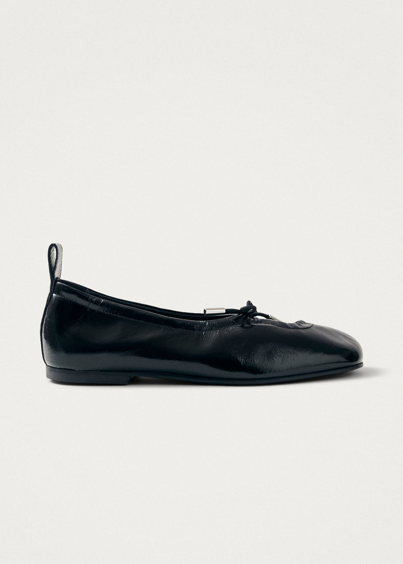 Alohas Rosalind Onix Bailarinas de Cuero Negro Descuentos del mes