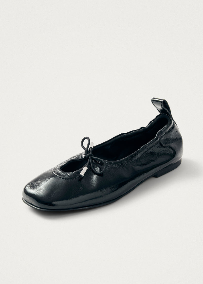 Alohas Rosalind Onix Bailarinas de Cuero Negro Descuentos del mes