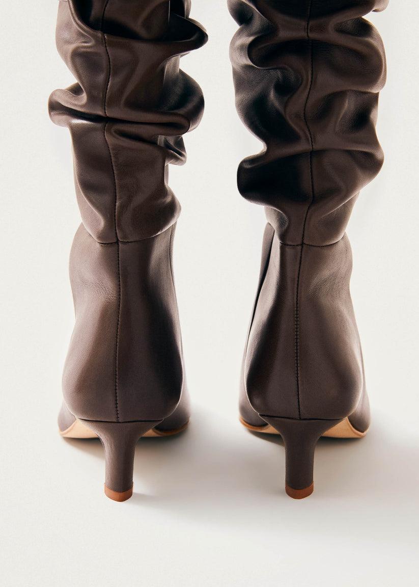 Alohas Kalila Botas de Cuero Marrón Ofertas especiales