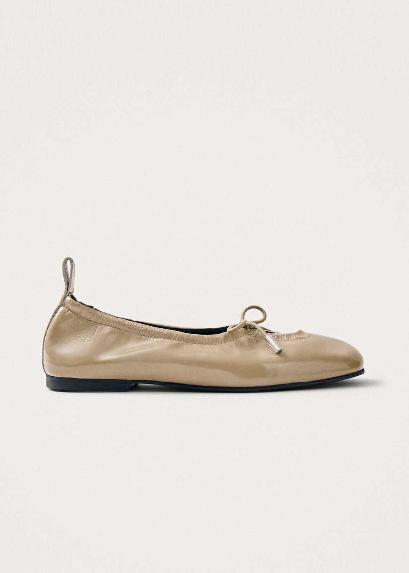 Alohas Rosalind Onix Bailarinas de Cuero Beige Devoluciones gratuitas