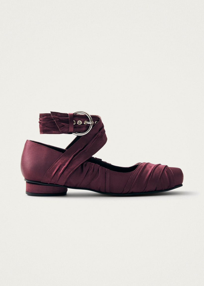 Alohas Volant Silky Bailarinas Burdeos