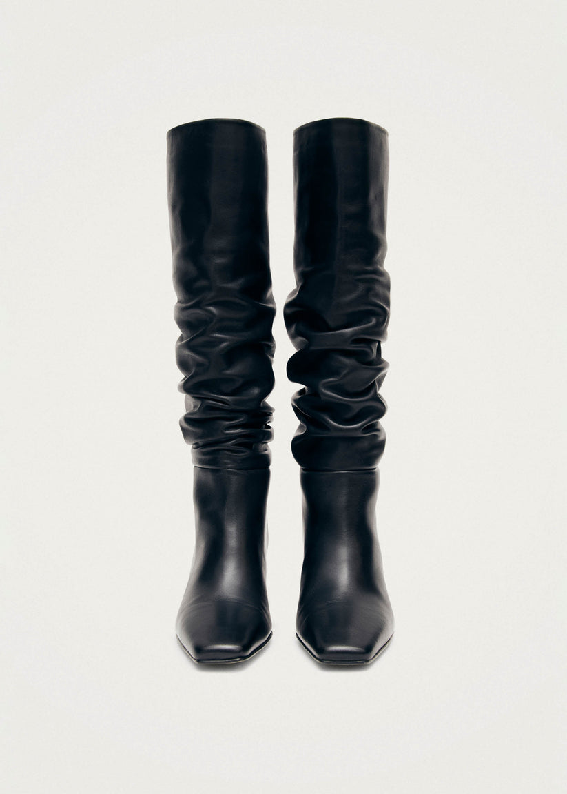 Alohas Kalila Botas de Cuero Negro Rebajas online