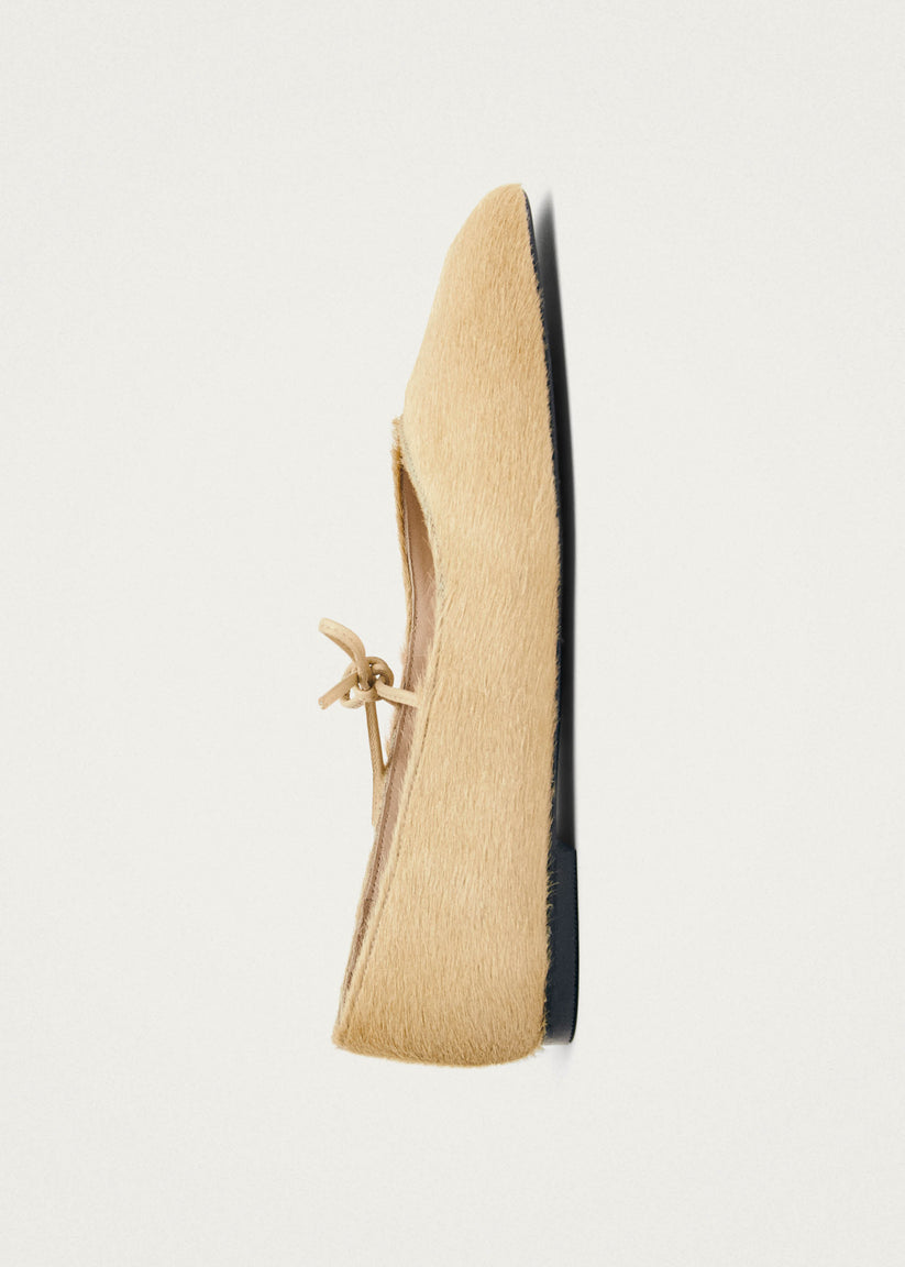Alohas Sway Soft Bailarinas de Cuero Beige Envío gratis