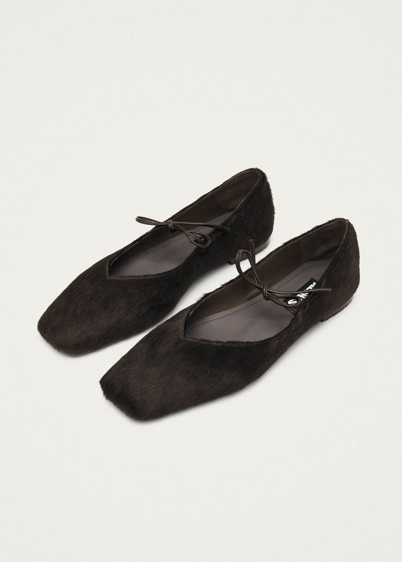 Alohas Sway Soft Bailarinas de Cuero Marrón Último día
