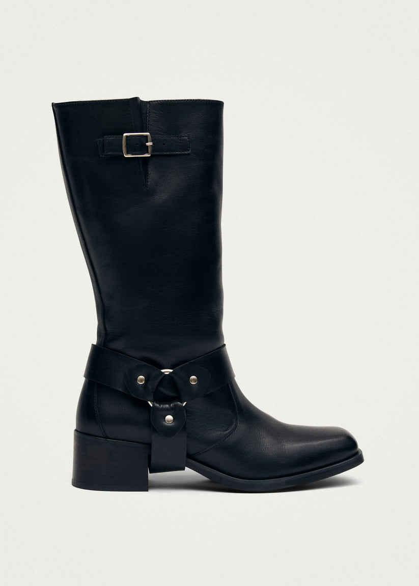 Alohas Rocky Botas moteras de cuero negro
