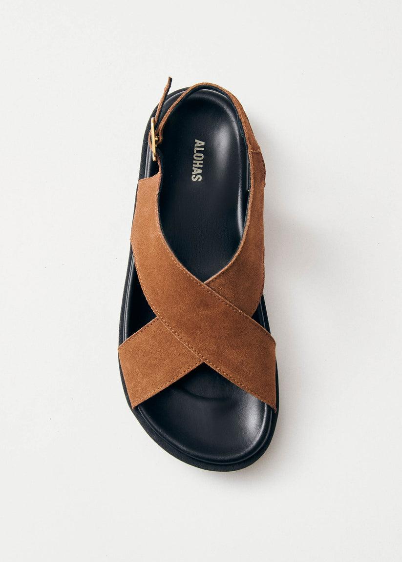 Alohas Nico Sandalias de Ante Marrón Outlet