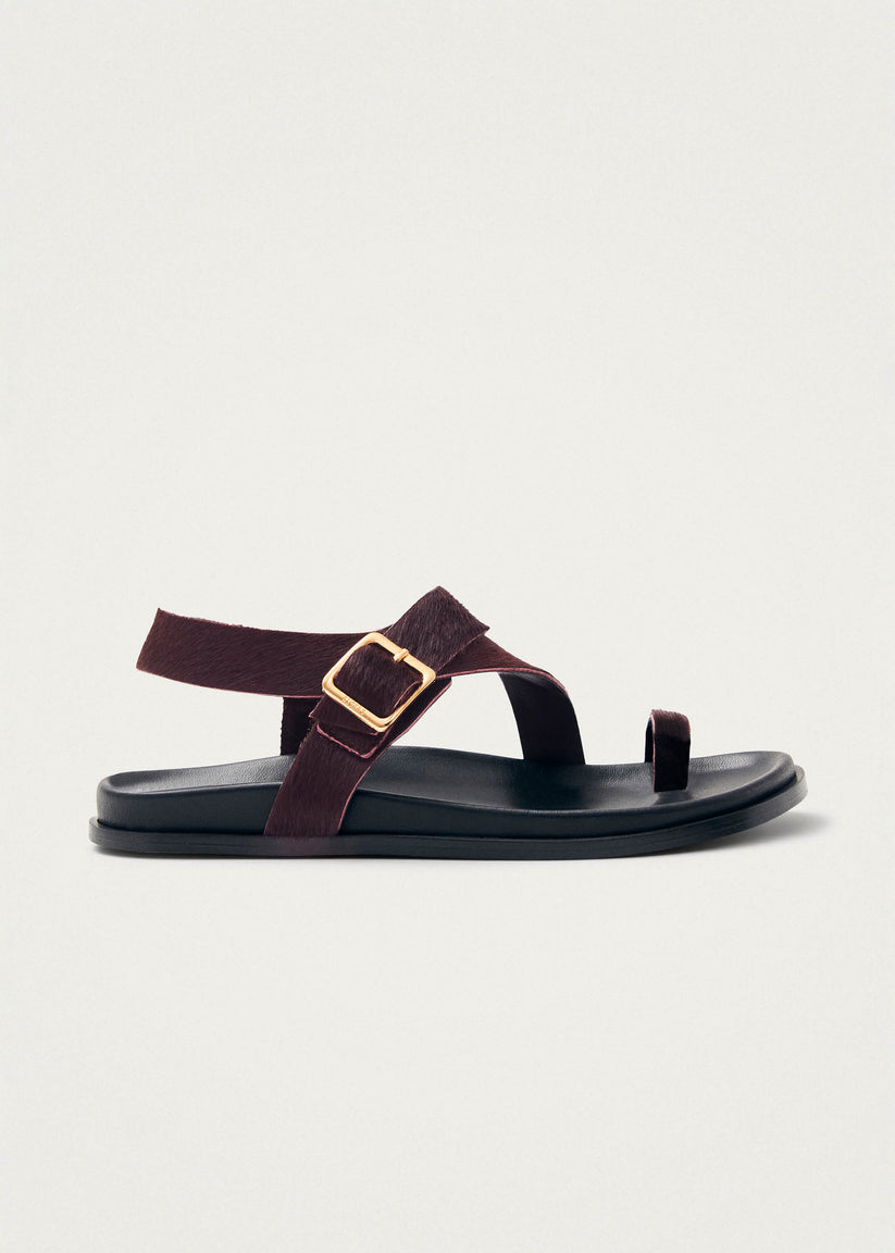 Alohas Siren Soft Sandalias de Cuero Burdeos