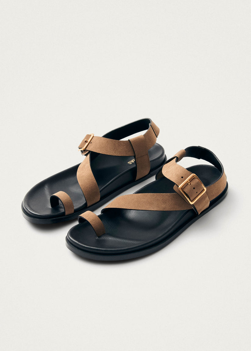 Alohas Siren Sandalias de Cuero Ante Color Tan Rebajas de fábrica