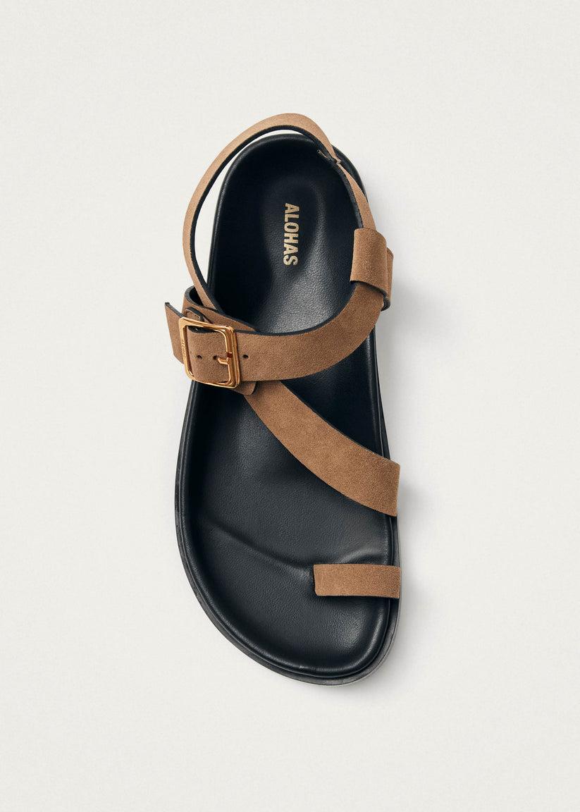 Alohas Siren Sandalias de Cuero Ante Color Tan Rebajas de fábrica