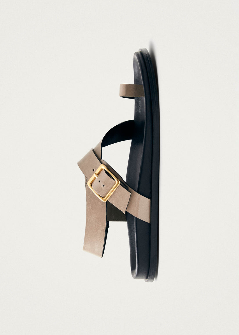 Alohas Siren Sandalias de Cuero Beige con Piedra Ónix Los más vendidos