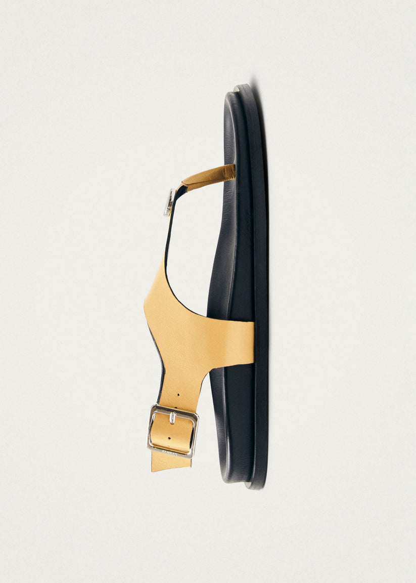 Alohas Harbor Onix Sandalias de Cuero Color Vainilla Tienda