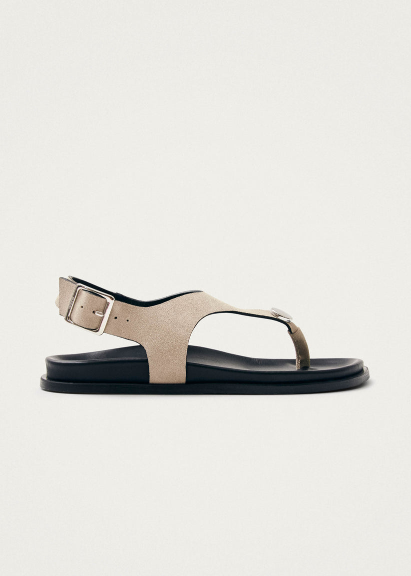 Alohas Harbor Sandalias de Ante Color Crema