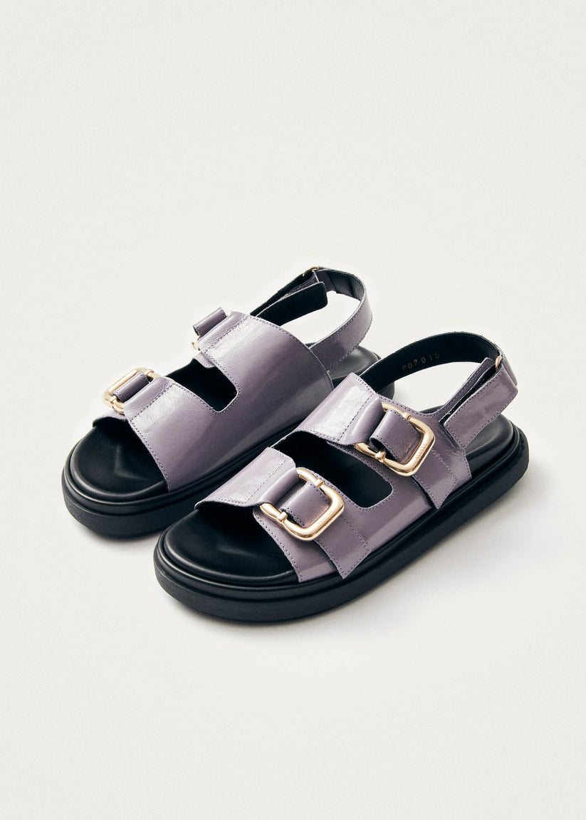 Alohas Harper Onix Sandalias de Cuero Malva Mejor oferta