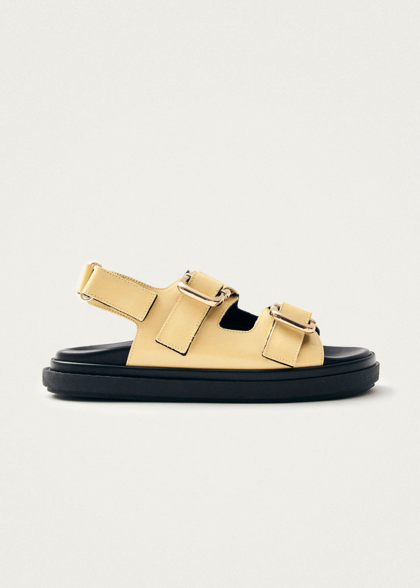 Alohas Harper Onix Sandalias de Cuero Color Vainilla