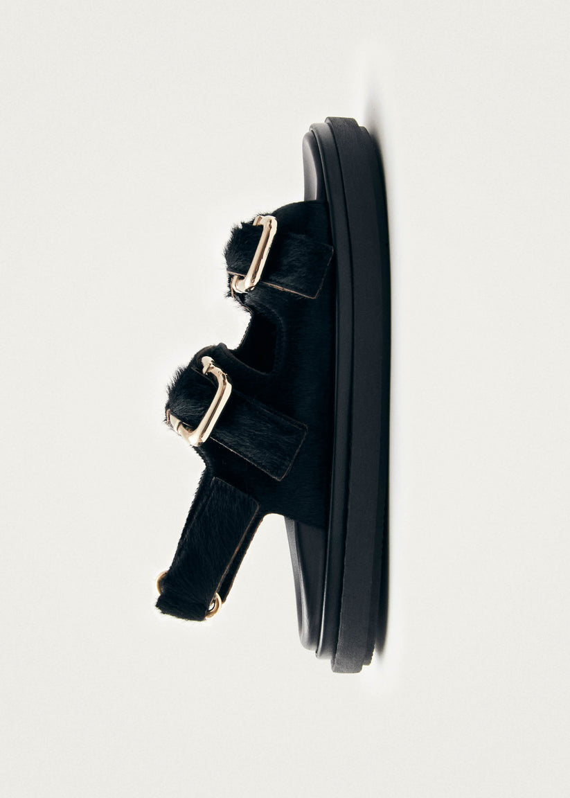 Alohas Harper Sandalias de Cuero Negro Suave Rebajas top