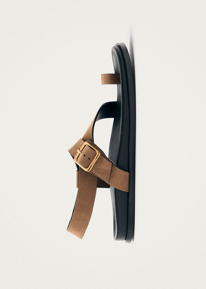Alohas Siren Sandalias de Cuero Ante Color Tan Envío internacional gratuito