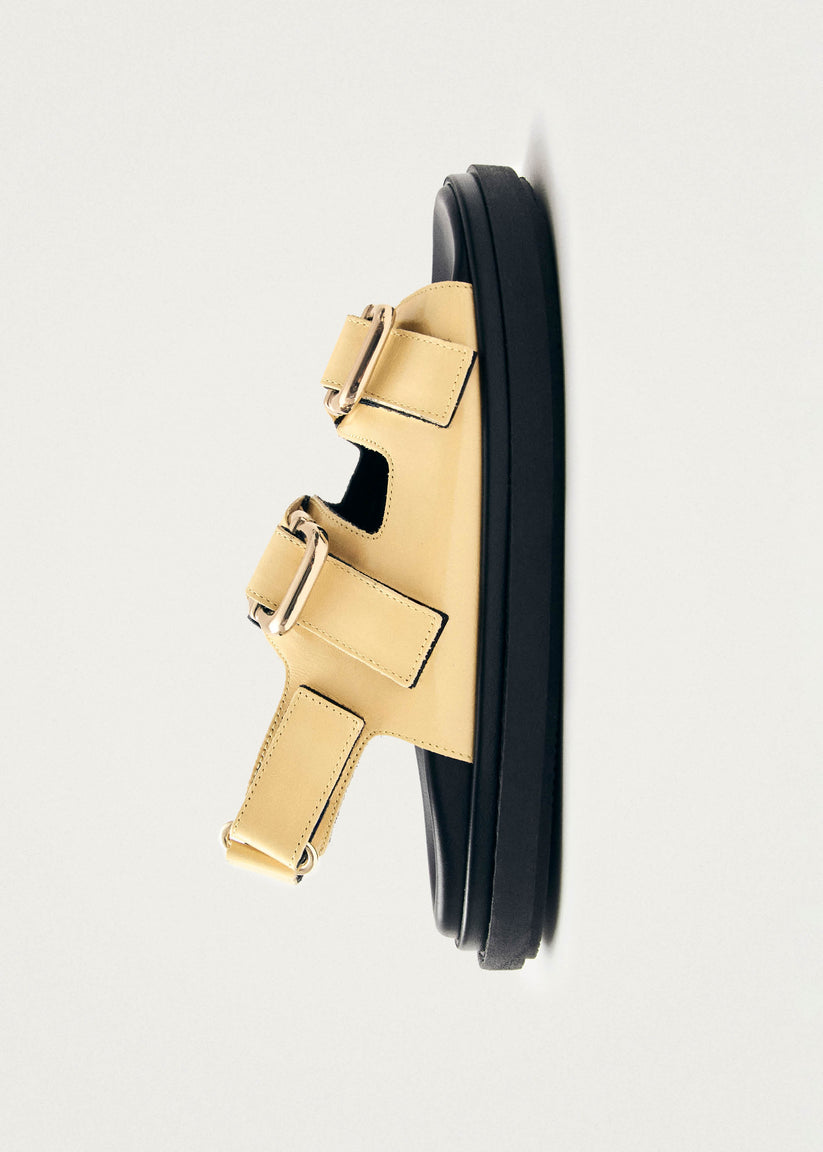Alohas Harper Onix Sandalias de Cuero Color Vainilla Oferta exclusiva