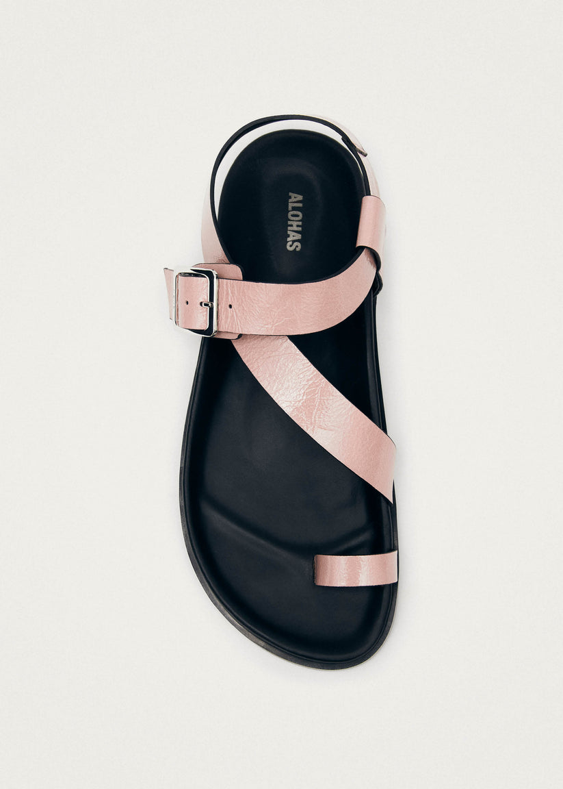 Alohas Siren Onix Sandalias de Cuero Color Rosa 2025