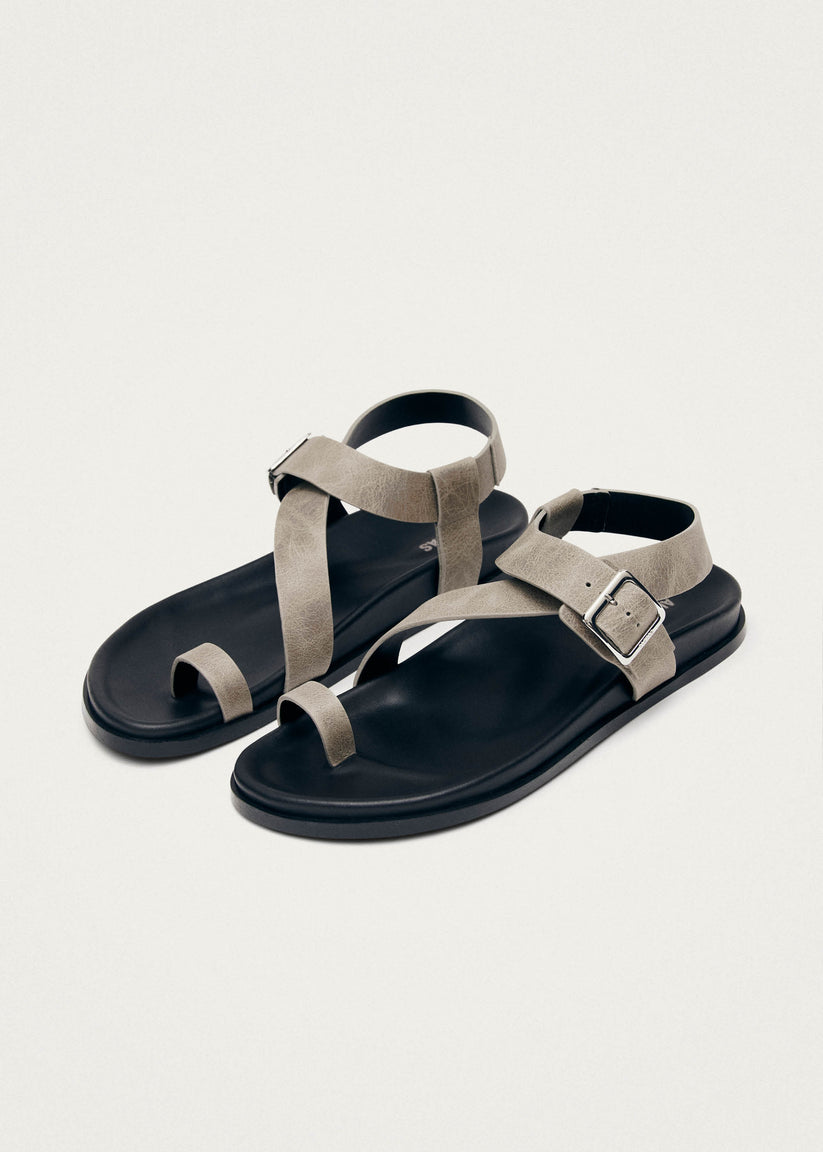 Alohas Siren Vintage Sandalias de Cuero Gris En línea