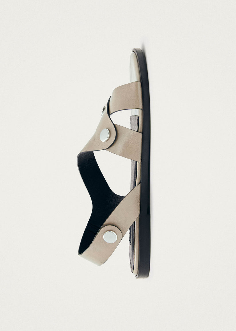 Alohas Mindy Onix Sandalias de Cuero Color Beige Outlet online