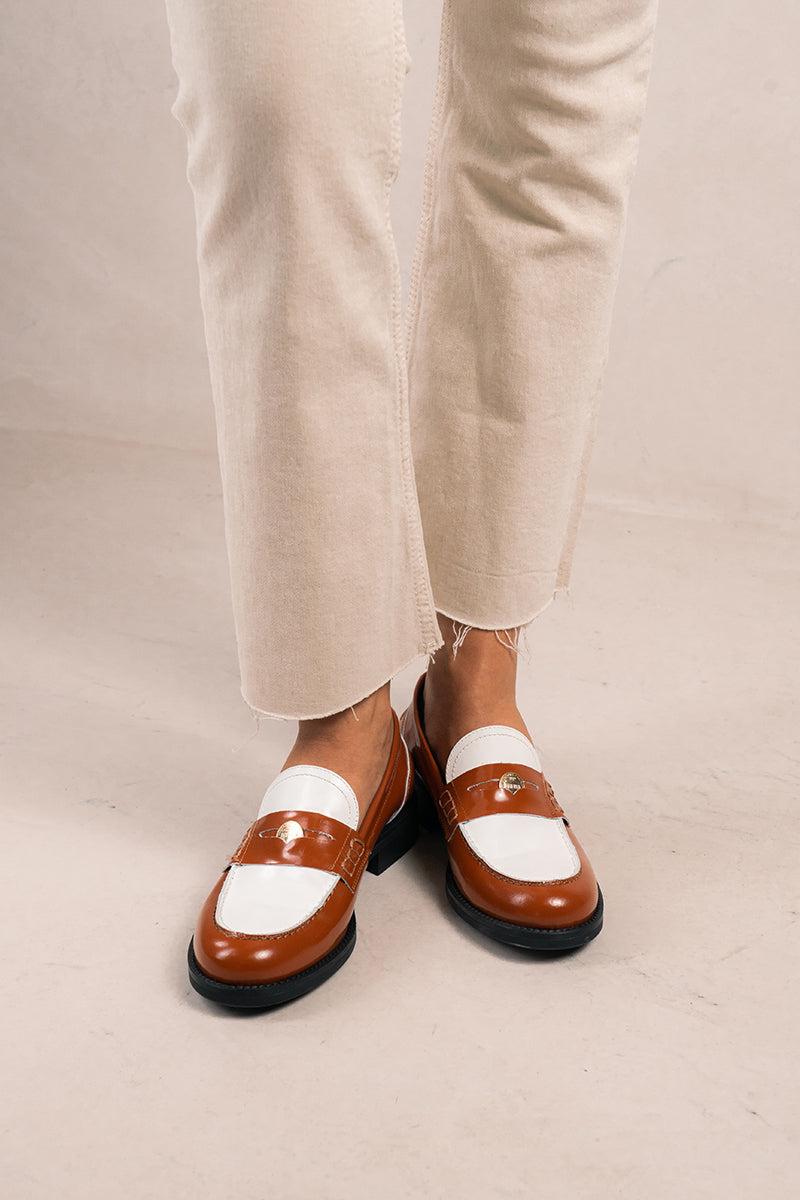 Bryan shoes Bicolor marrón - NORA Precios de Black Friday