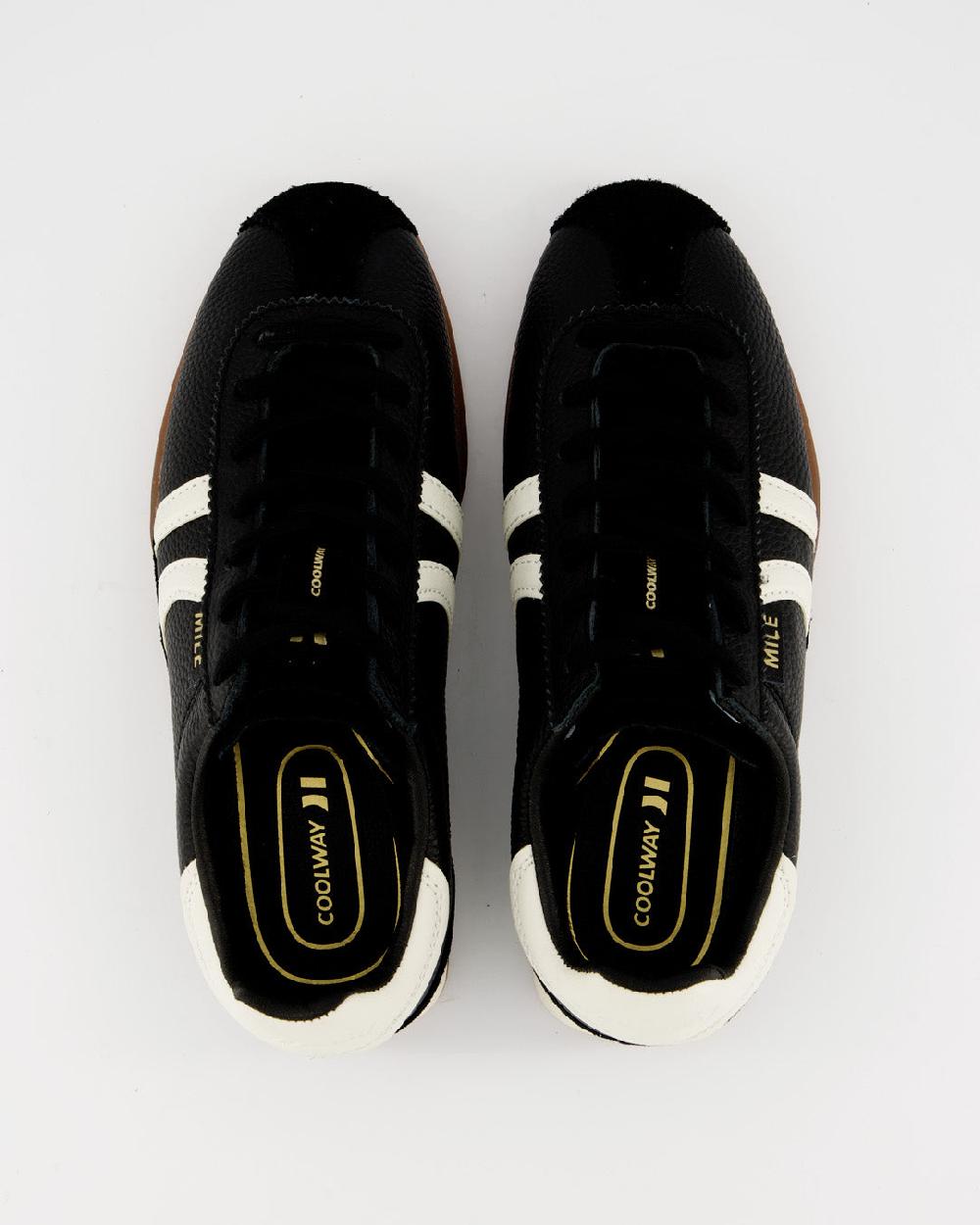 Coolway MILE BLACK LEATHER HOMBRE Último día