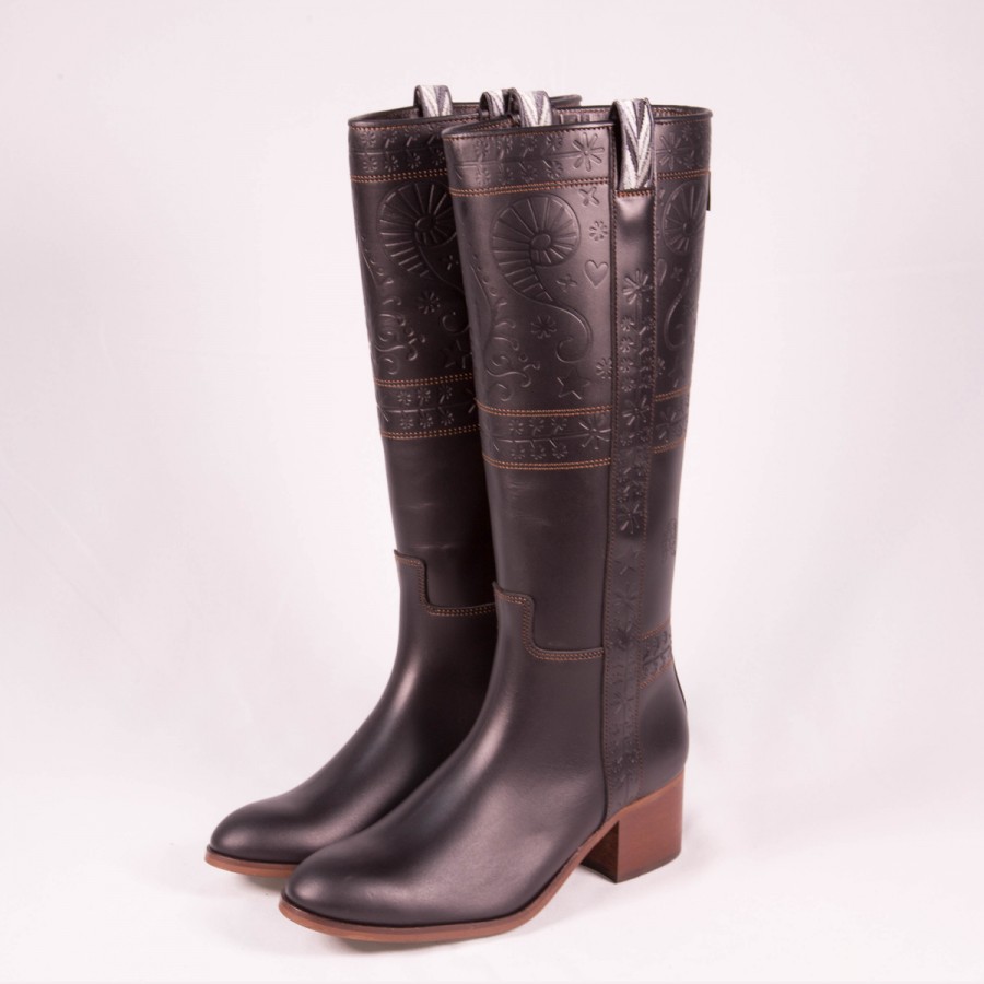 Dakota boots Bota campera vintage DKT 10 Negro Ofertas de temporada