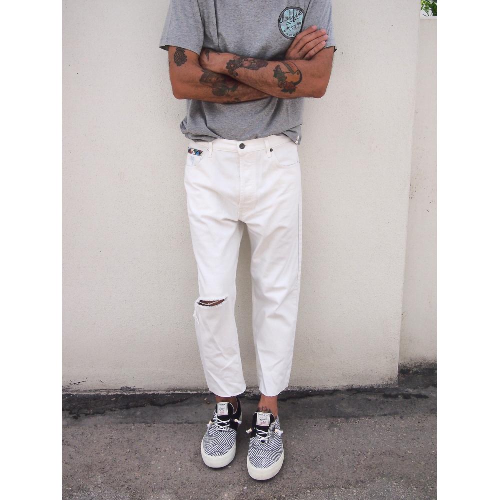 ﻿Dolfie JEANS MAN JARED - WHITE RETRO