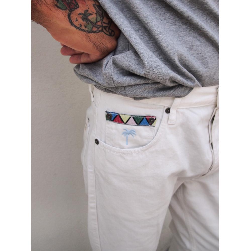 ﻿Dolfie JEANS MAN JARED - WHITE RETRO Oferta especial de fábrica