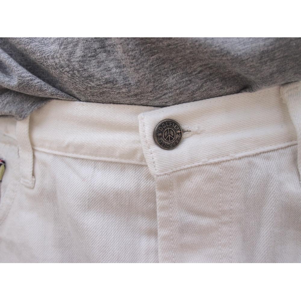 ﻿Dolfie JEANS MAN JARED - WHITE RETRO Oferta especial de fábrica