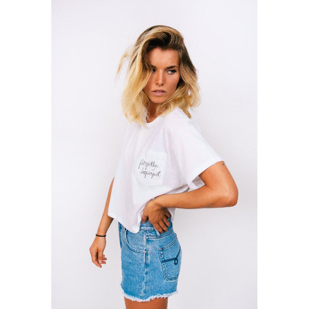 Dolfie SHORT JEANS WOMAN ALEXA - INDIGO RETRO BLEACHED Promoción trimestral