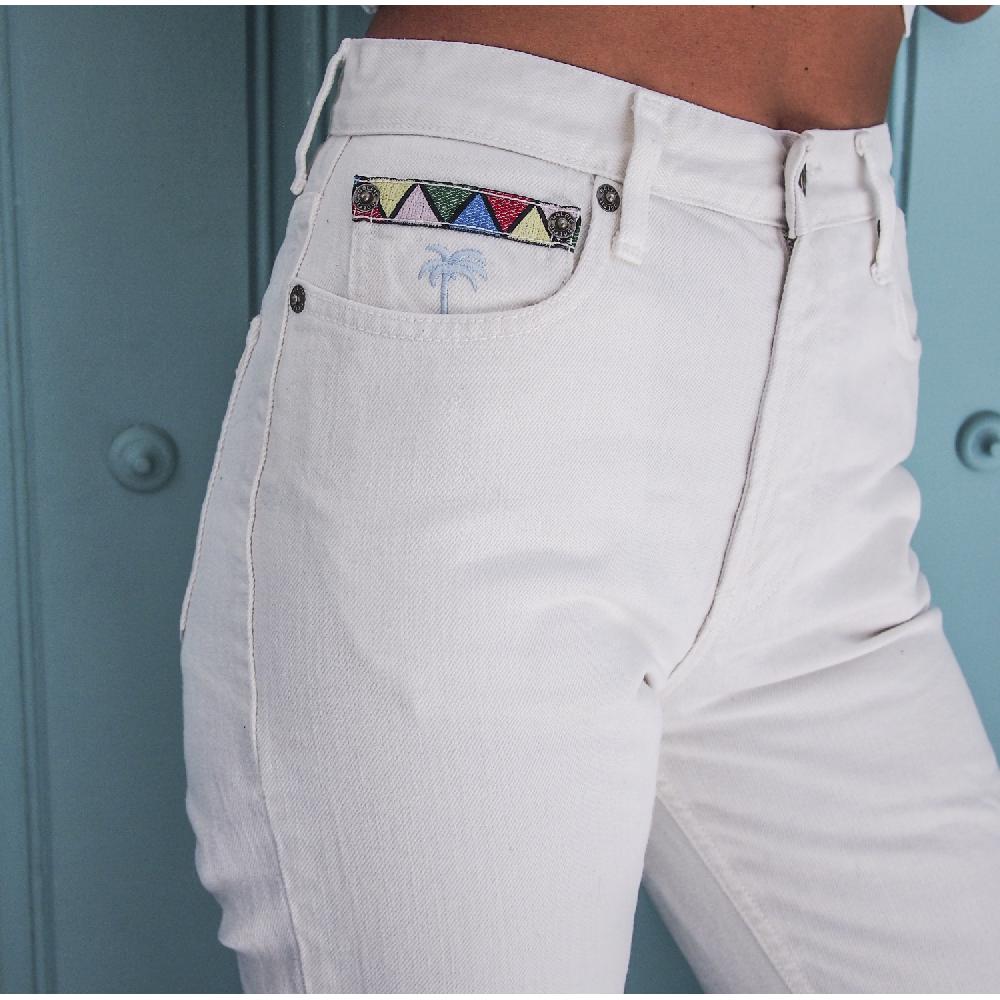 Dolfie JEANS WOMAN NINA - JEANS WHITE RETRO Envío internacional gratuito