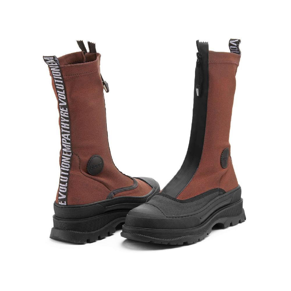 Duuo Botas calcetín rojas de caña alta