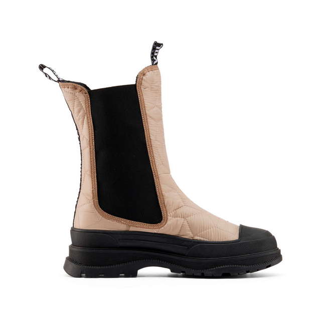 Duuo Botas chelsea beige con plataforma mujer Oferta especial