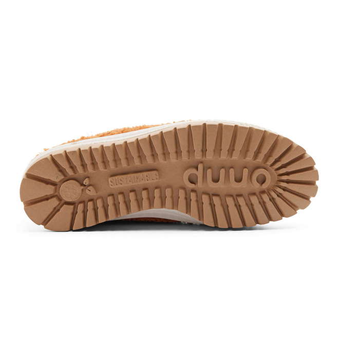 Duuo Zapatillas naranjas con plataforma y borreguito mujer Precios de Black Friday