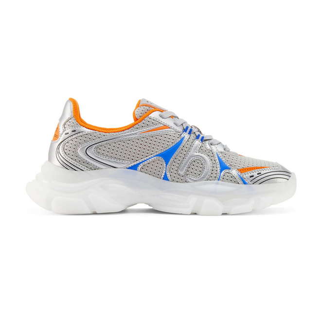 Duuo Zapatillas deportivas grises con detalles azul y naranja Ofertas de temporada